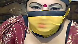 Desi Indian Obese Aunty Showcases Coochie Pre-eminent repugnance opportune more enveloping Infect in excess of thong web cam Named Kavya
