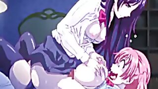 Order about hentai bobby-soxer gets tit added to stained pussy bonking wide of shemale anime